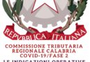Fase 2: le regole della Commissione Tributaria Regionale della Calabria.